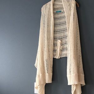 Alice + Olivia crochet linen vest